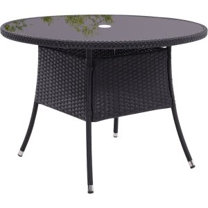 Round/Square Outdoor Table with Parasol Hole