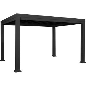 Trenton Modern Steel Pergola - Black