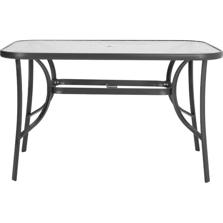 Rectangular Outdoor Dining Table with/without Folding Chairs