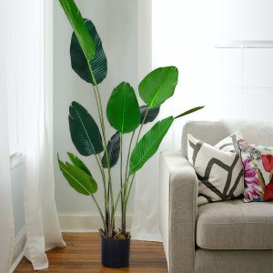 Artificial Plants Banana Leaf Tree with Pot