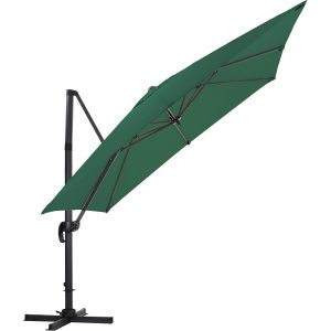 Green Square Outdoor Cantilever Parasol Umbrella