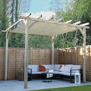 Ultima Pergola with Canopy Kit  - Cream / 2.8m