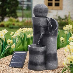 Outdoor Solar Powered Water Fountain Decor