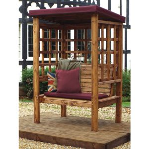 Charles Taylor Bramham 2 Seater Arbour - Burgundy