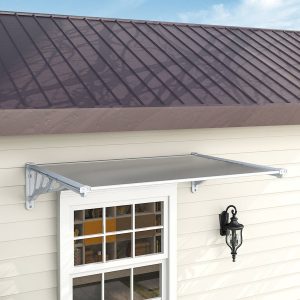 Grey Outdoor Flat Shielded Rain Shelter