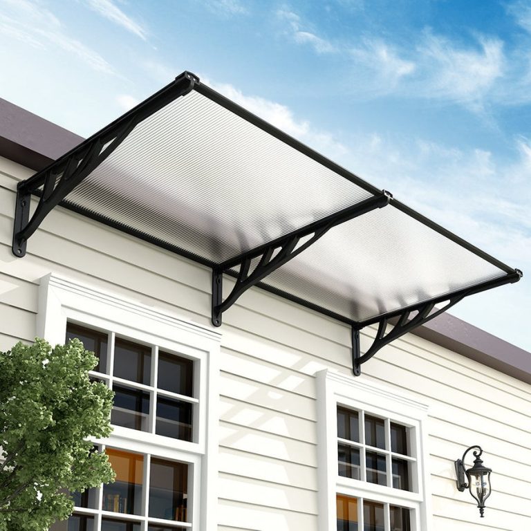 Black Outdoor Flat Shielded Rain Shelter