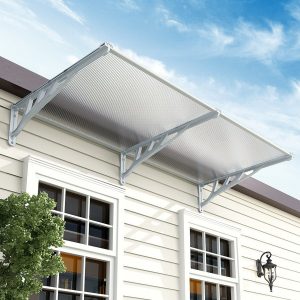 Grey Outdoor Flat Shielded Rain Shelter