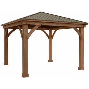 Cedar Gazebo with Mocha Stain  - Mocha