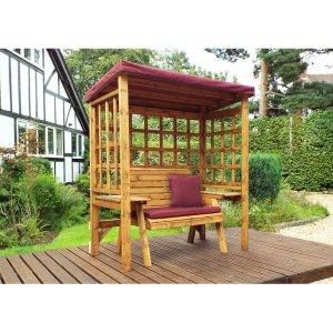 Charles Taylor Wentworth 2 Seat Arbour - Burgundy