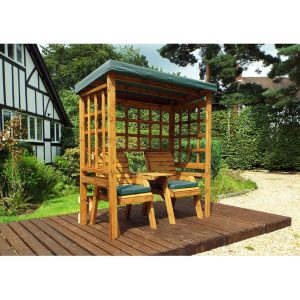 Charles Taylor Henley Twin Seat Arbour - Green