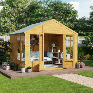 Holly Tongue and Groove Apex Summerhouse  - Wooden / Yes / 8x10 ft