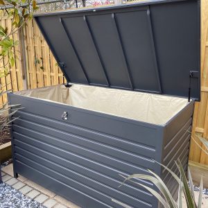 Sumo Large Aluminium Cushion and Garden Storage Box - Grey