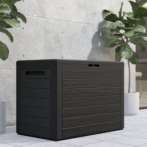 190L Anthracite Garden Storage Box  - Anthracite