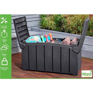 300 Litre Garden Storage Box - Black