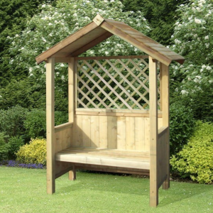 Artemis Fixed Seat Arbour - Brown