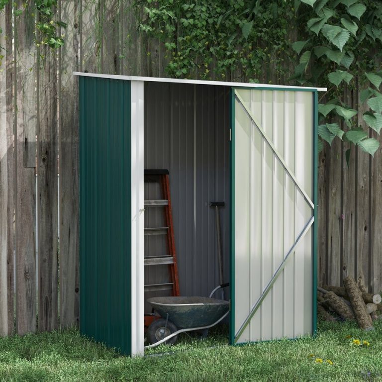 Outsunny Outdoor Storage Shed Steel Garden Shed - Green