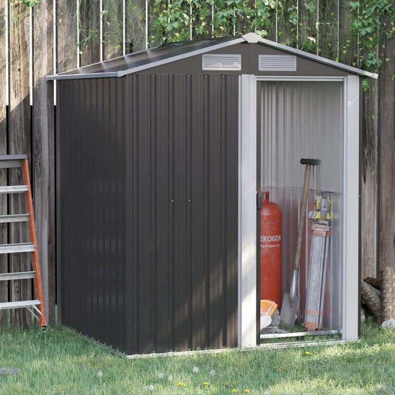 Outsunny Outdoor Storage Shed 152 x 132 x 188cm - Grey