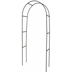 2 Pack Black Metal Garden Arch Heavy Duty Archway - Black