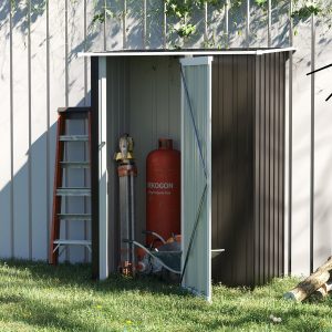 Outsunny Outdoor Storage Shed - Grey