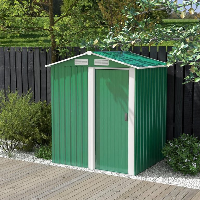 Outsunny Outdoor Storage Shed 152 x 132 x 188cm - Green