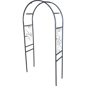 Steel Climbing Flower Arch - Grey