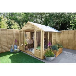 Oakley Overlap Apex Summerhouse  - 8x10  / Installation Included / Without Base