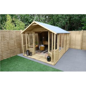 Oakley Apex 8x12 Summerhouse  - Installation Included / Without Base