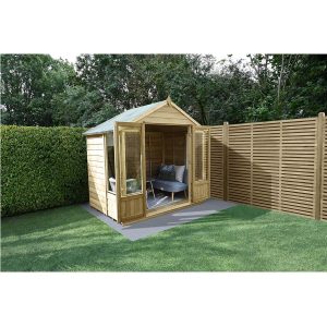 Oakley Overlap Apex Summerhouse  - 7x5 / No Installation / With Base