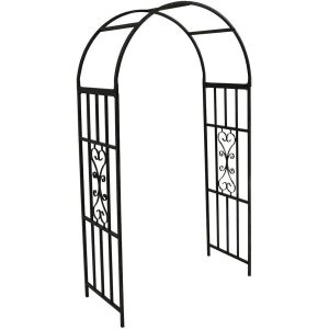 Metal Amalfi Garden Arch - Black