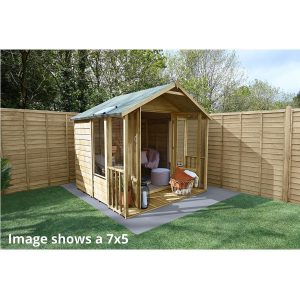 Oakley Apex Summerhouse - 8x8 / No Base / Installation Included