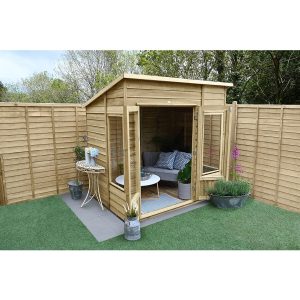 Oakley Pent Summerhouse  - Without Base  / 7x5  / Installation Included