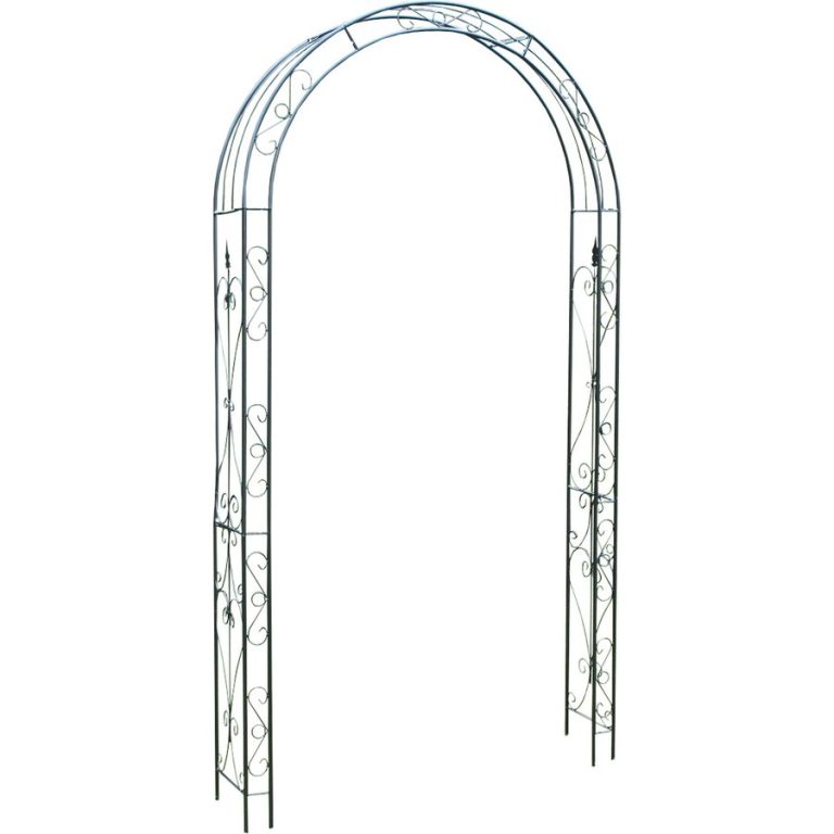 Tivoli Metal Decorative Garden Arch - Black