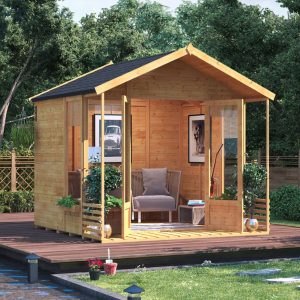 Ivy Tongue and Groove Apex Summerhouse - Wooden / Yes