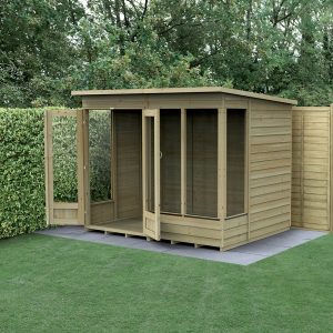 4LIFE Pent Summerhouse 8×6 - With Base / No Installation