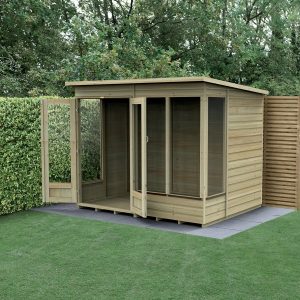 Beckwood Pent Summerhouse 8x6 - No Installation / With Base