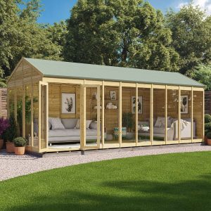 Switch Apex Tongue and Groove Summerhouse  - Wooden / 20x8 ft