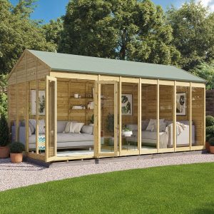 Switch Apex Tongue and Groove Summerhouse  - Wooden / 16x8 ft