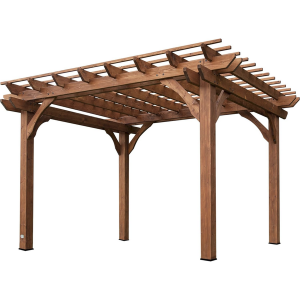 All Cedar Wood Pergola - Cedar / 10 x 10 foot