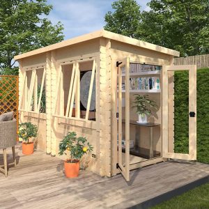 12x6 The Aperta Log Cabins - 19mm Log Cabin - Whichshed.co.uk