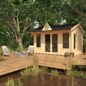 12'x10' Copley Log Cabins - 44mm Log Cabin - Whichshed.co.uk