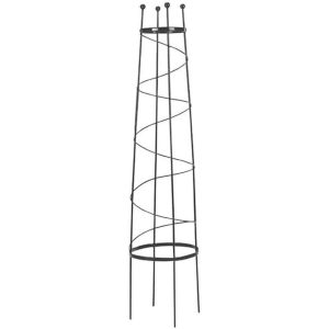 Open Top Obelisk - Black / 150cm