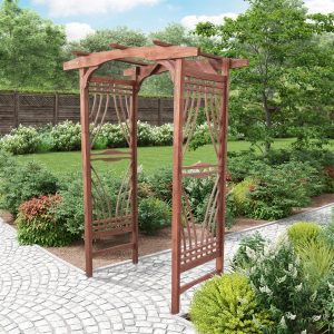 BillyOh Orchid 83' Fir Wooden Garden Arch - Brown