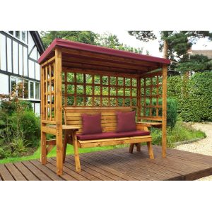 Charles Taylor Wentworth 3 Seater Arbour - Burgundy