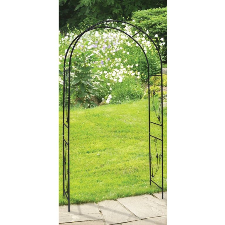 Decorative Flower Arch - Black