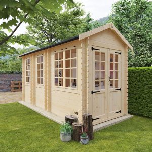 10'x6' The Zora Log Cabins - 19mm Log Cabin - Whichshed.co.uk