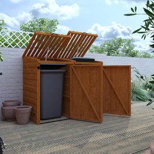 5'x3' Tiger Sheds Double Wheelie Bin Store - Garden Storage Shed - 0% Finance - Buy Now Pay Later