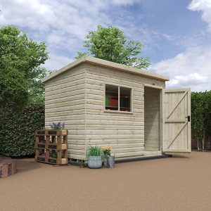 10'x6' Tiger Elite Pressure Treated Pent Shed - Whichshed.co.uk