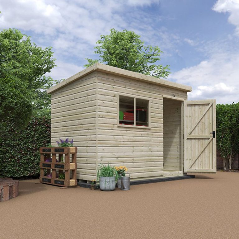 6'x4' Tiger Elite Pressure Treated Pent Shed - Whichshed.co.uk