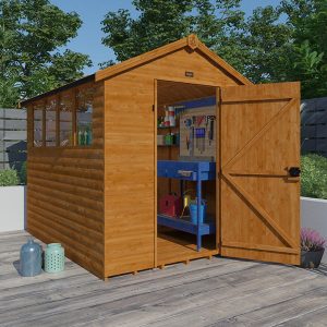 10'x6' Tiger Loglap Apex Shed - Wooden Loglap Sheds - Whichshed.co.uk