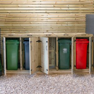 Garden Village Quintet Wheelie Bin Store - 180L